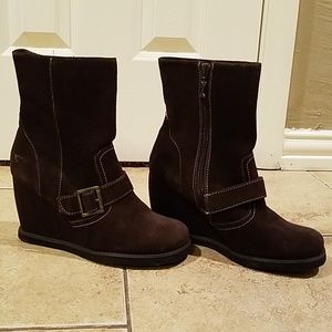 Rocket Dog Seuede Ankle Wedge Boot